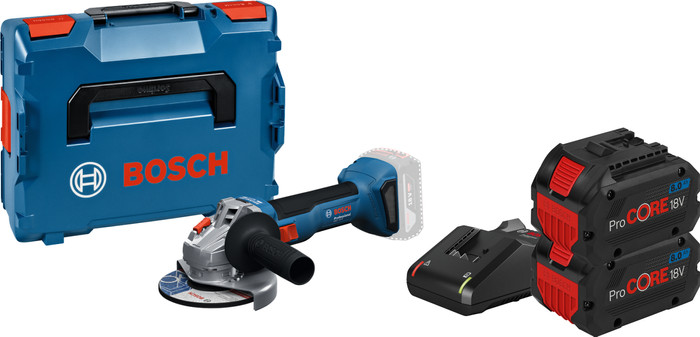 Bosch Professional GWS 18V-8 S 8.0Ah ProCORE Battery (2x) Starter Pack Main Image