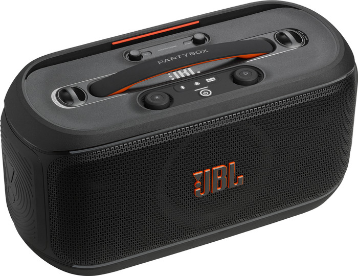 JBL PartyBox On-The-Go 2 Schwarz oberseite