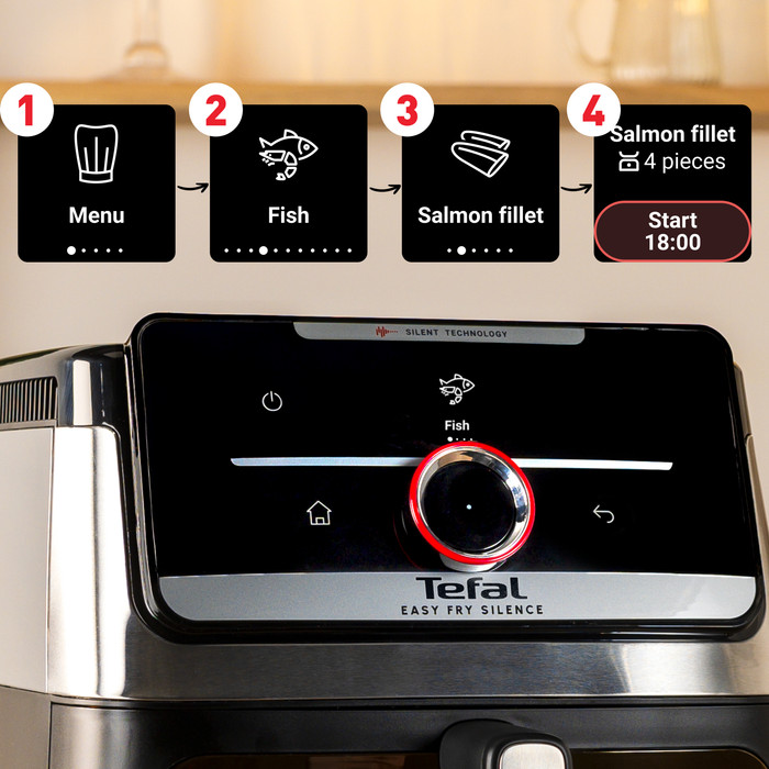 Tefal Easy Fry Smart & Silence EY876D detail