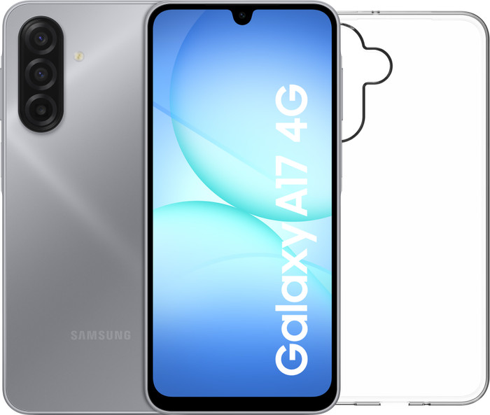 Samsung Galaxy A17 128GB Blau 4G + BlueBuilt Backcover Transparent Main Image