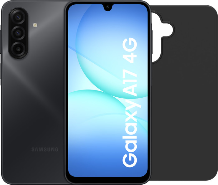 Samsung Galaxy A17 128GB Schwarz 4G + BlueBuilt Backcover Schwarz Main Image
