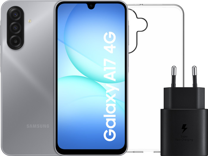 Samsung Galaxy A17 128GB Blau 4G + Zubehörset Main Image