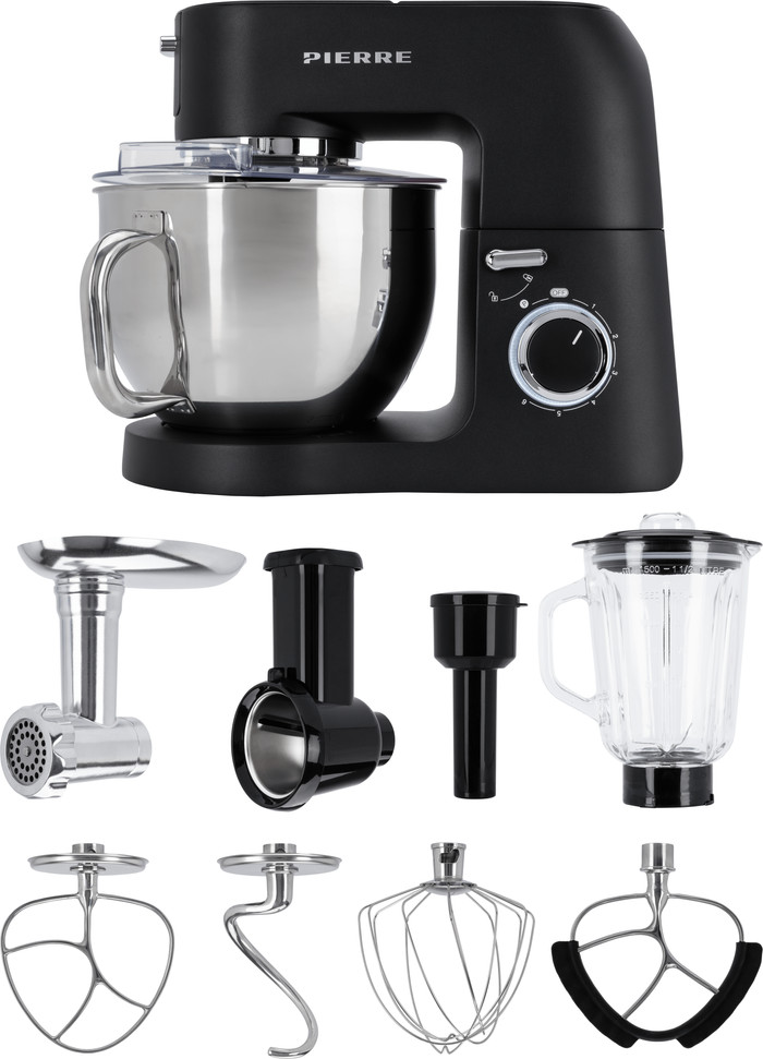 Pierre All-round Stand Mixer SM9000 Matte Black Main Image