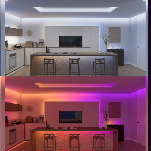 Philips Hue Flux LED Strip 10m 6000 lumens product in use