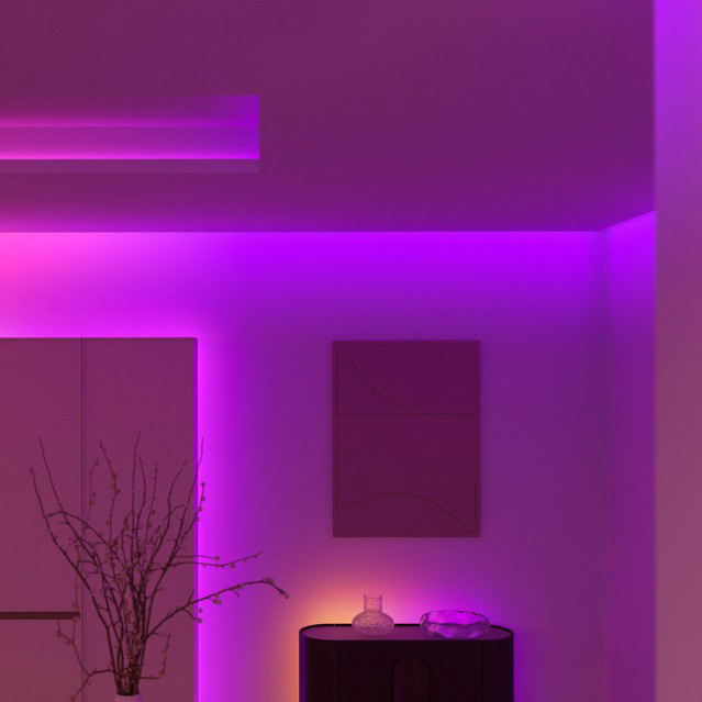 Philips Hue Flux LED Strip 10m 6000 lumens product in use