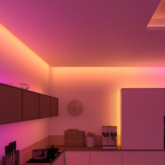 Philips Hue Flux LED Strip 10m 6000 lumens product in use