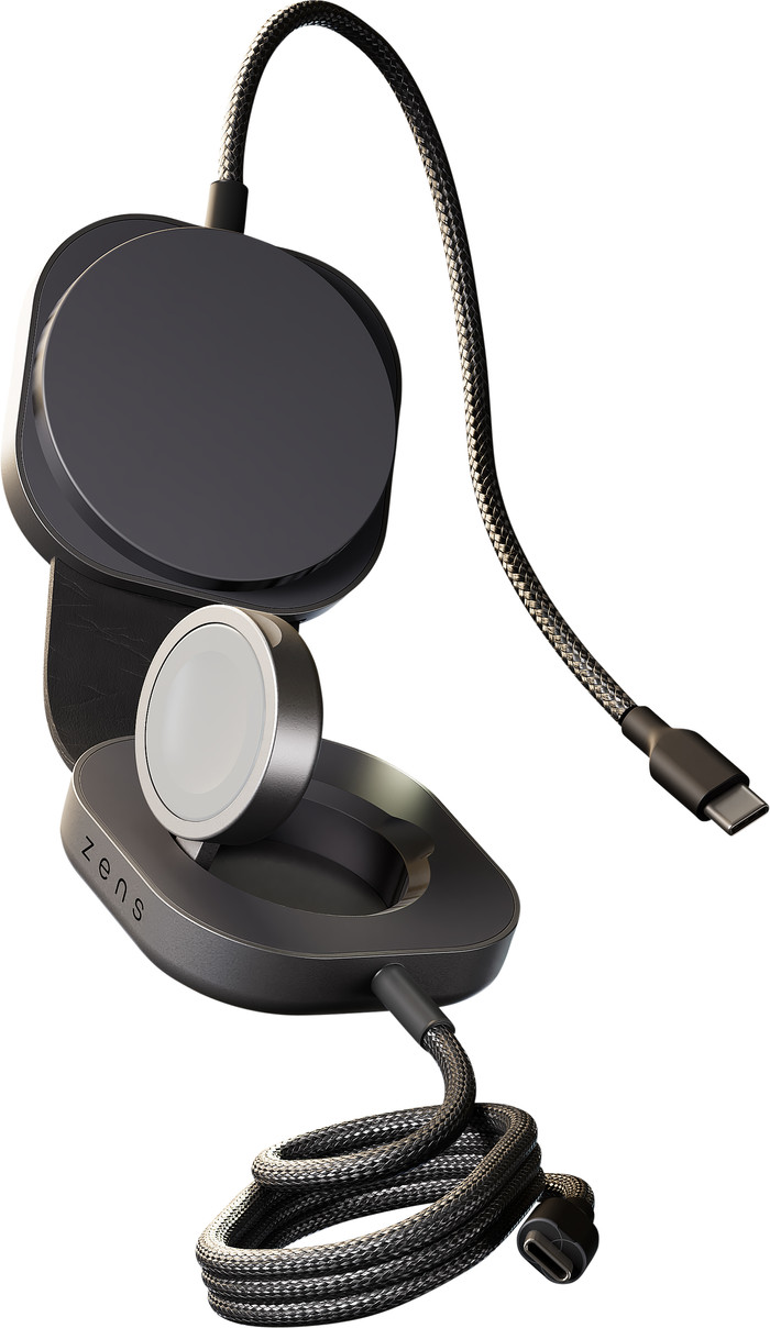 Zens Pro 3 Kabelloses Ladegerät 20 Watt mit USB-C-Kabel Schwarz rechte seite