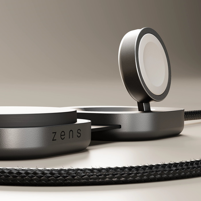 Zens Pro 3 Kabelloses Ladegerät 20 Watt mit USB-C-Kabel Schwarz detail