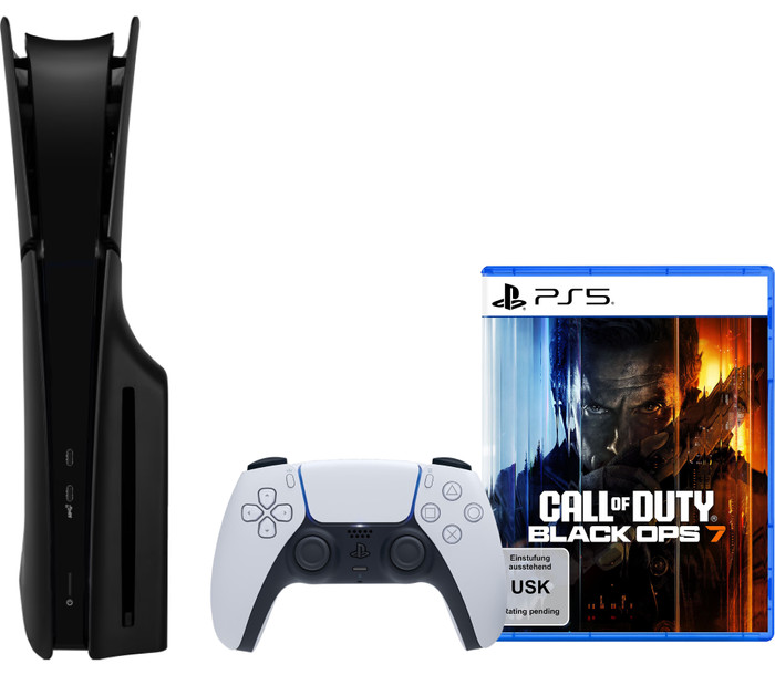 PlayStation 5 Slim mit Laufwerk + Call of Duty: Black Ops 7 + Cover Schwarz Main Image