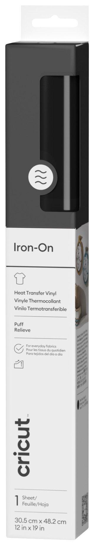 Cricut Puff Iron-On Black 30.5x48.3cm Main Image