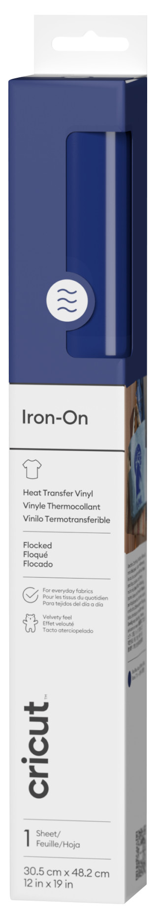 Cricut Flocked Iron-On Blue 30.5x48.3cm Main Image