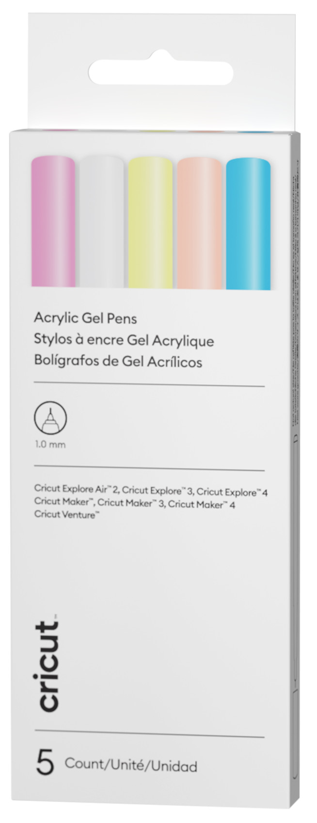 Cricut Explore/Maker Acrylic Gel Pens 5-pack 1.0mm Main Image
