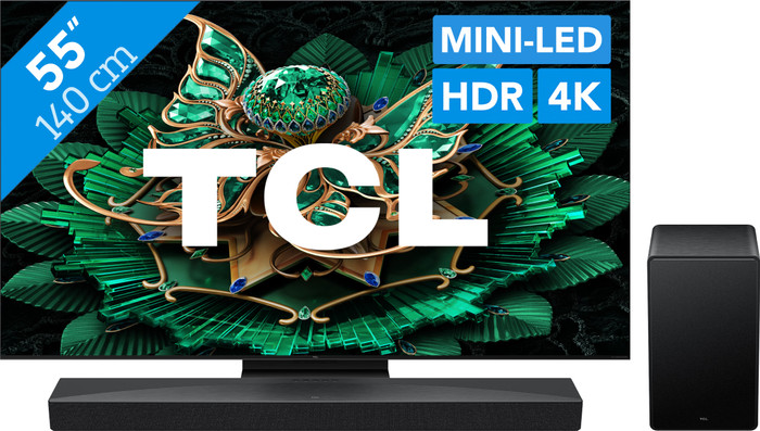 TCL 55 Zoll QD Mini LED C71K 4K (2025) + TCL Q65H Main Image