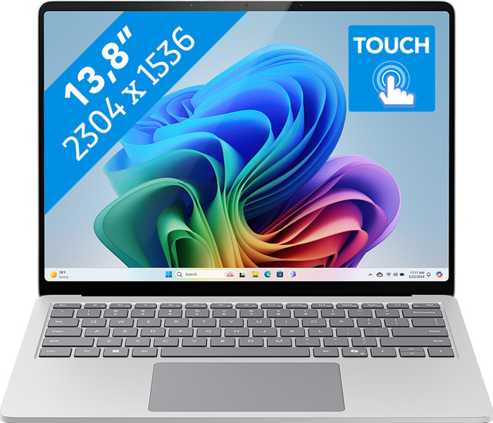 Microsoft Surface Laptop Copilot+ PC 13.8 Snapdragon X Elite / 16GB / 1TB Platinum QWERTZ Main Image