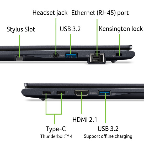 Acer TravelMate P4 Spin 14 TMP414RN-55-TCO-59VM QWERTY detail