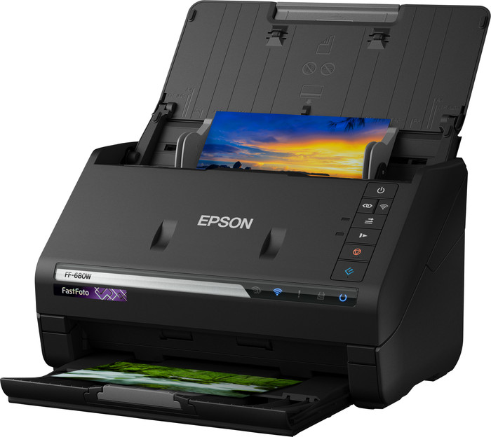 Epson FastFoto FF-680W Scanner rechte seite