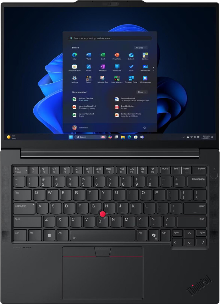 Lenovo ThinkPad E14 Gen 7 (Intel) - 21SX002KMH QWERTY top