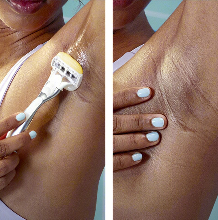 Gillette Venus Pro ComfortGlide + 6 Ersatzklingen produkt in gebrauch