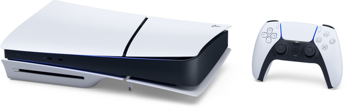 PS5 Slim mit Laufwerk Fortnite Set + Cover Schwarz + Zusätzlicher Controller Weiß + Ladestation detail