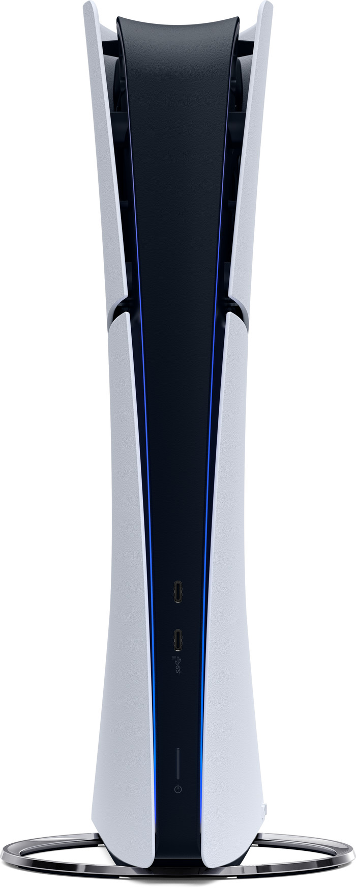 PS5 Slim Digital Edition Fortnite Set + Cover Schwarz + Zusätzlicher Controller Weiß + Ladestation vorne