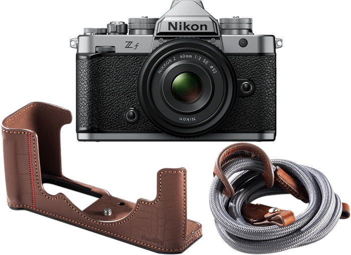Nikon Z f Silver + NIKKOR Z 40mm f/2.0 accessory