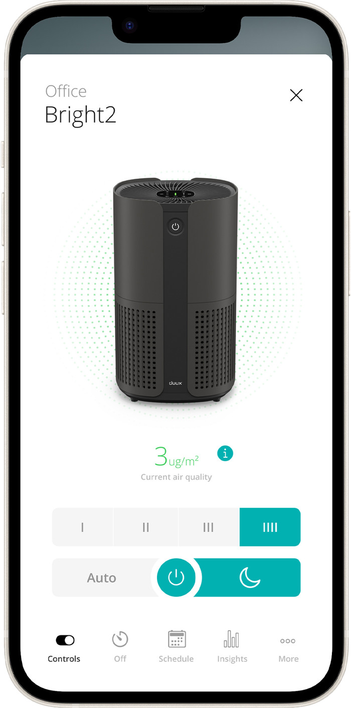 Duux Bright 2 Smart DXPU08 Schwarz detail