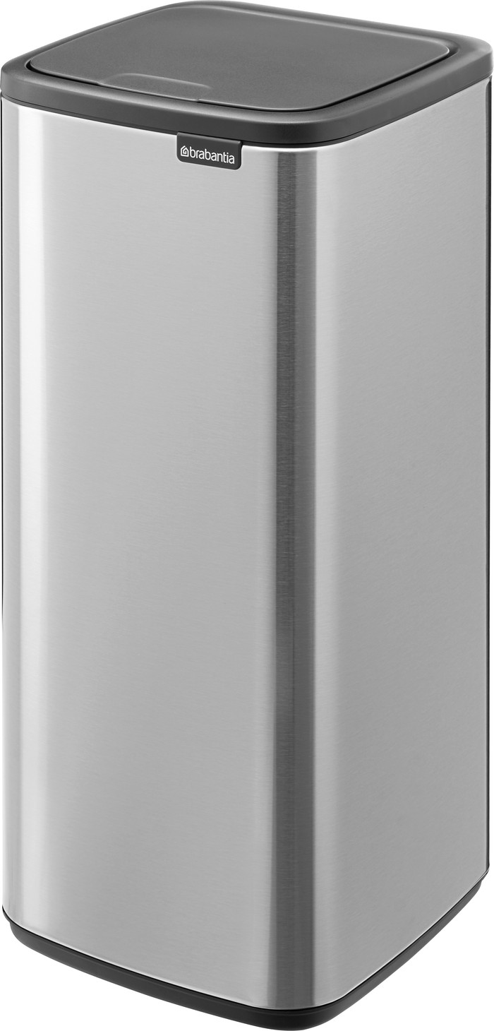 Brabantia Bo Touch Bin 30L Matte Steel Fingerprint Proof right side