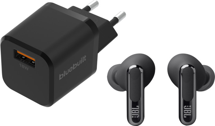 JBL Live Beam 3 Black + BlueBuilt Quick Charge Charger Main Image