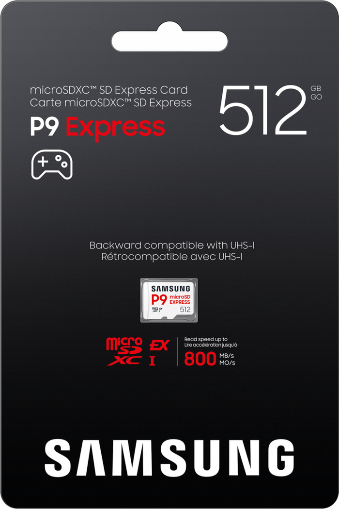 Samsung MicroSD Express P9 Express 512GB 310MB/s packaging
