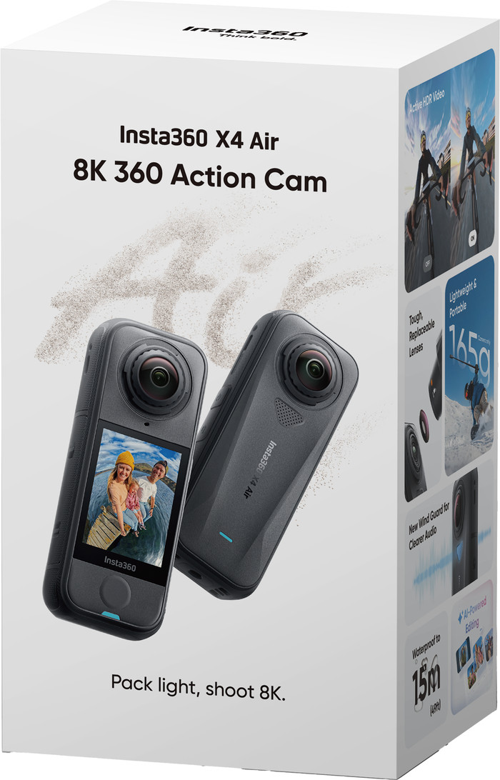 Insta360 X4 Air Standardset Schwarz verpackung
