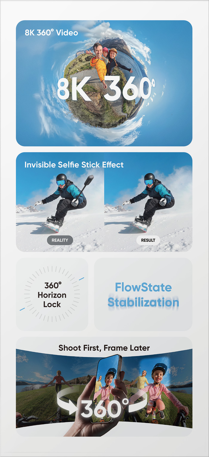 Insta360 X4 Air Standardset Schwarz verpackung