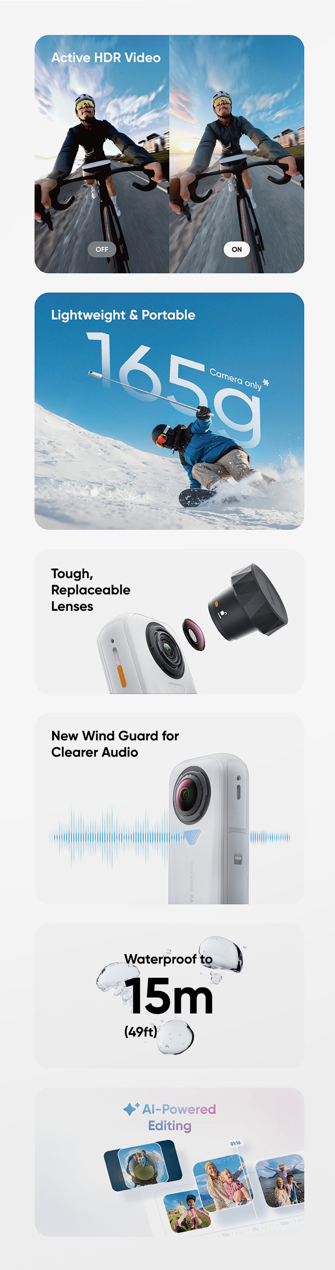 Insta360 X4 Air Starterset Weiß verpackung