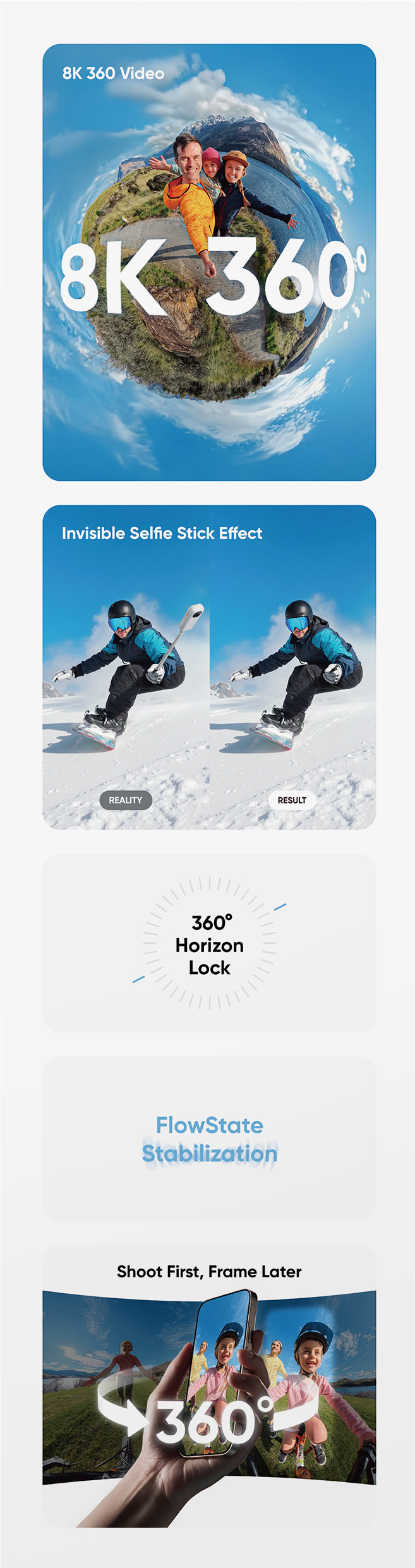 Insta360 X4 Air Starterset Weiß verpackung