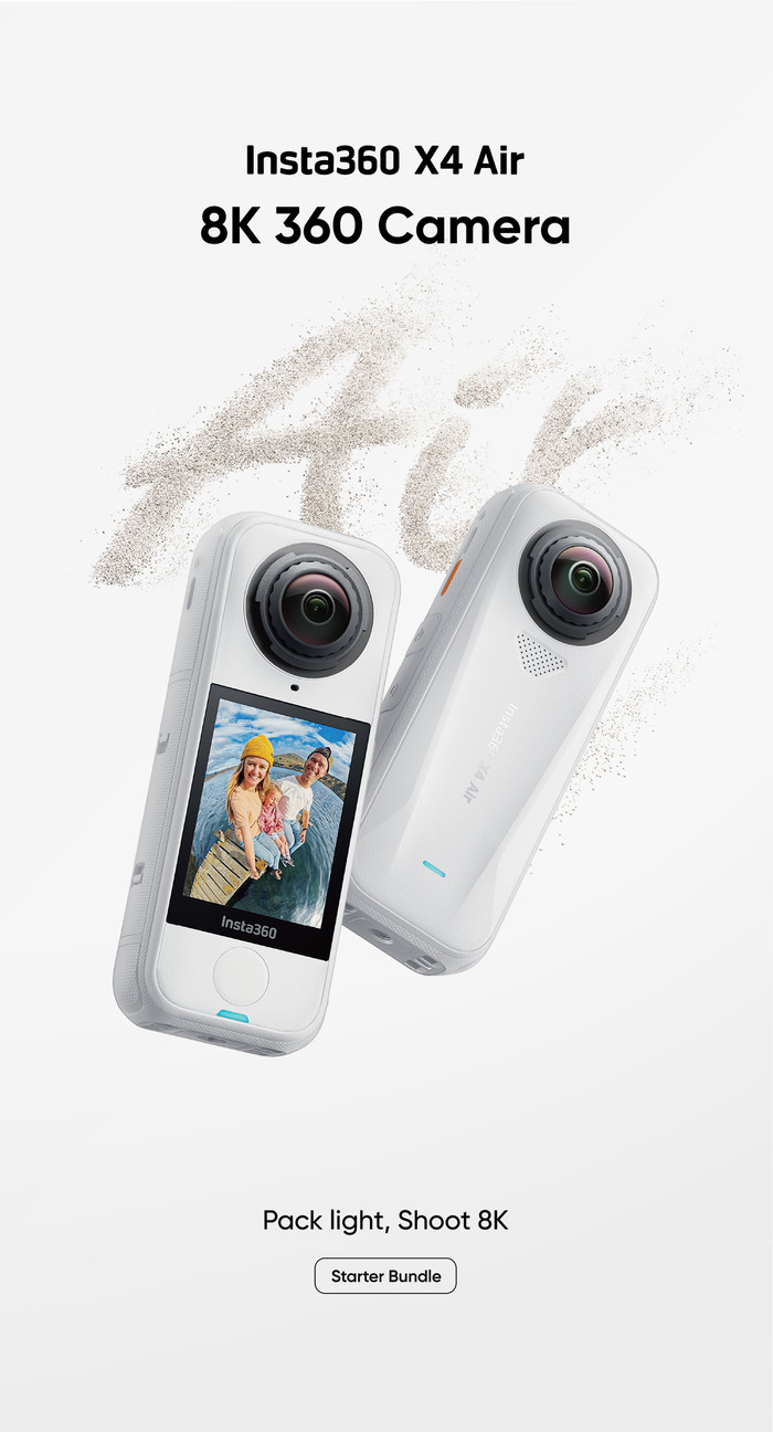 Insta360 X4 Air Starterset Weiß verpackung