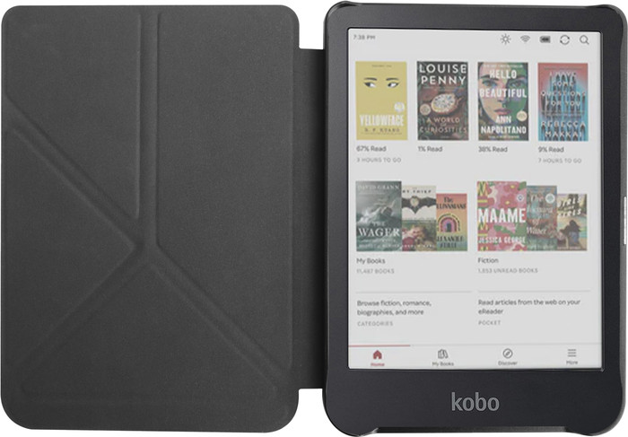 BlueBuilt Kobo Clara BW/Colour Book Case Black front