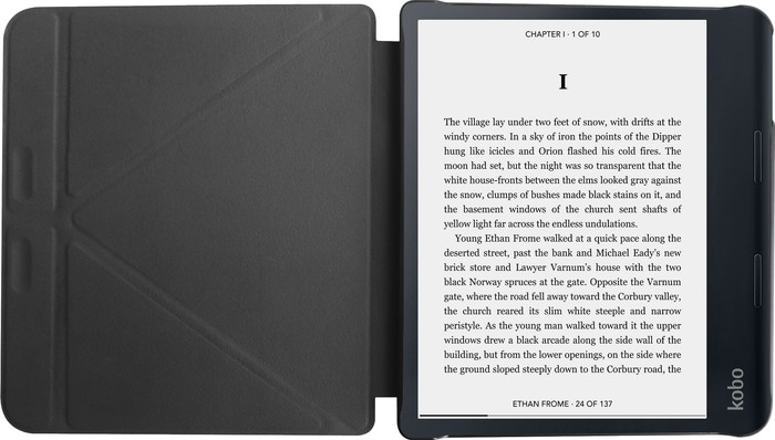 BlueBuilt Kobo Libra Colour Book Case Black front