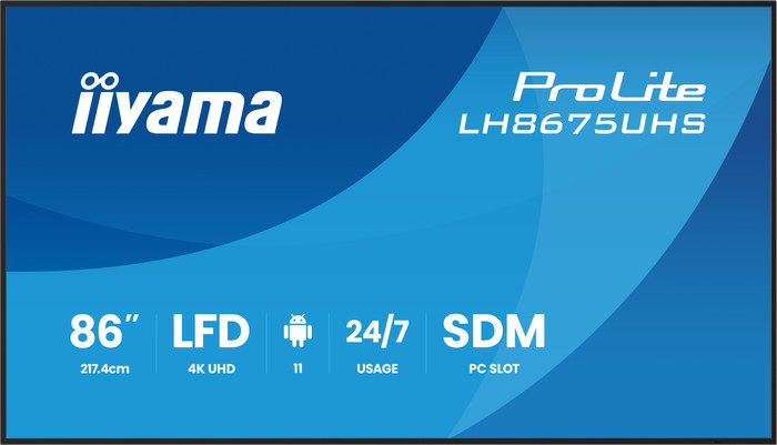 iiyama ProLite LH8675UHS-B2AG vorne