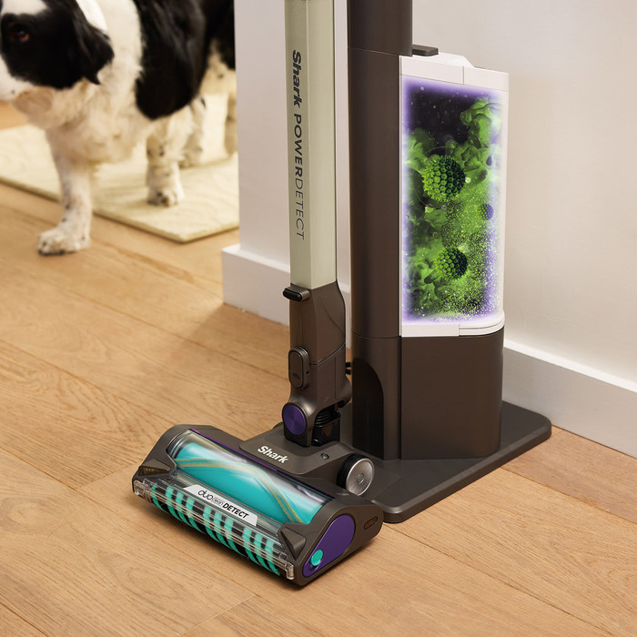 Shark PowerDetect Pet Clean & Empty IP3251EUT product in use