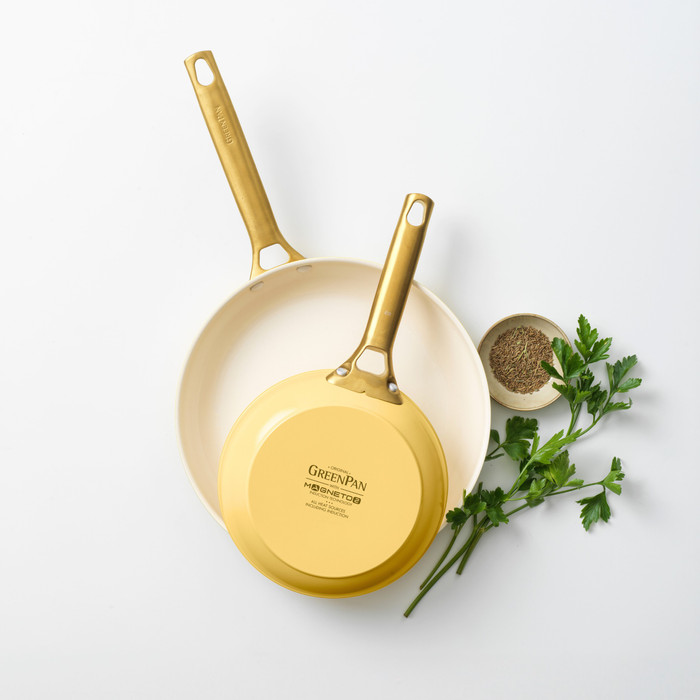 GreenPan Padova Reserve 20cm + 26cm Frying Pan Set Sunshine Yellow visual supplier