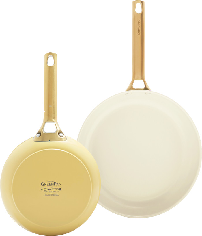 GreenPan Padova Reserve 20cm + 26cm Frying Pan Set Sunshine Yellow Main Image
