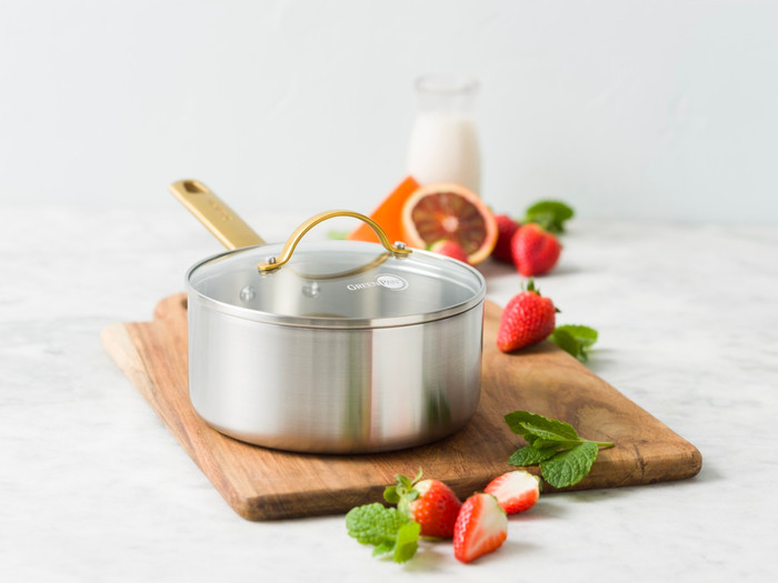 GreenPan Padova Reserve 3-lagig Stainless Steel Kochtopfset 6-teilig produkt in gebrauch