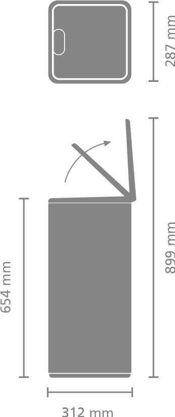 Brabantia Bo Touch Bin 30:L Soft Beige visual supplier
