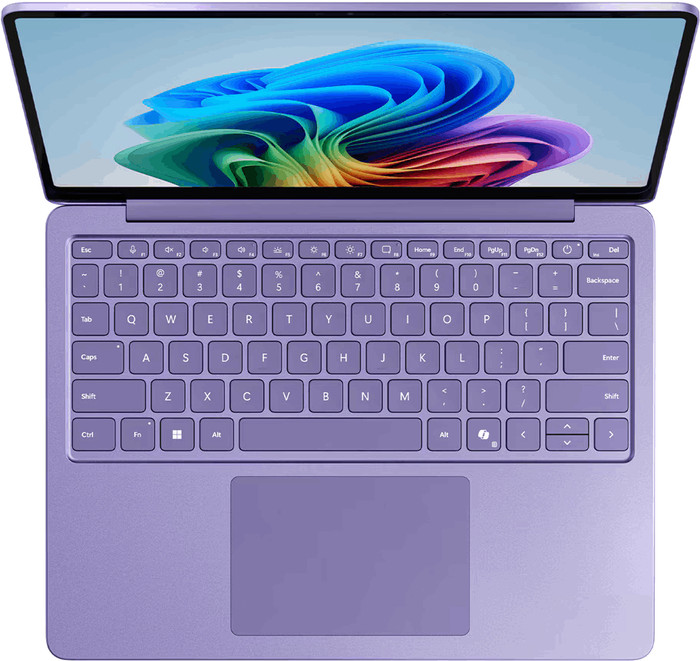 Microsoft Surface Laptop 13 inches Copilot+ PC X Plus/16GB/512GB Violet QWERTZ top