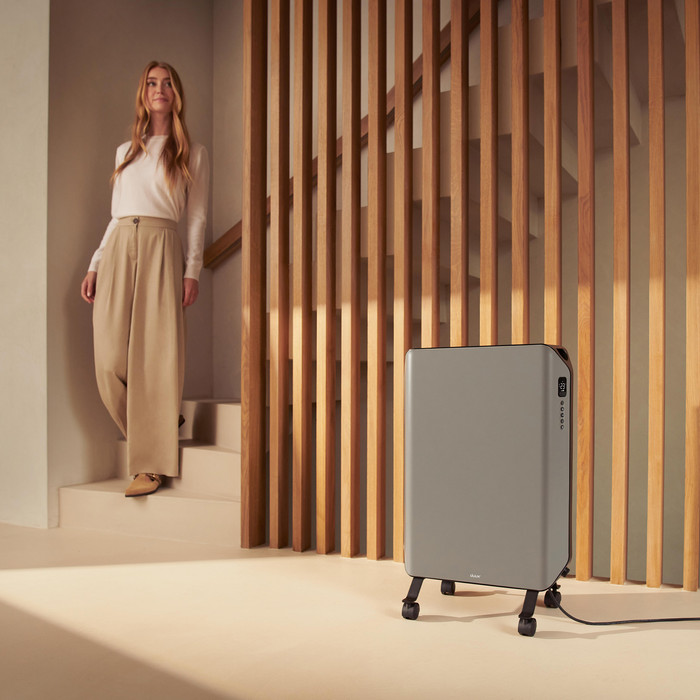 Duux Edge Oil Heizkörper 2000W Grau produkt in gebrauch