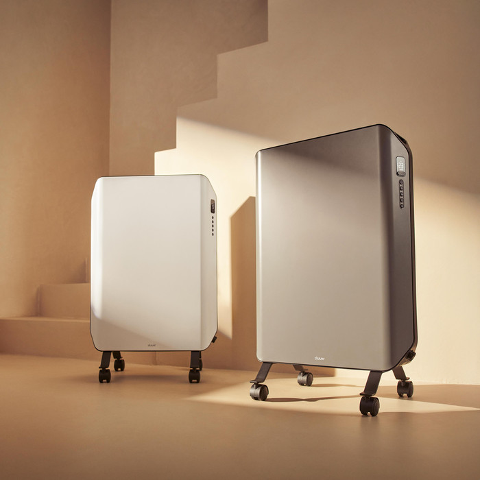 Duux Edge Oil Heizkörper 2000W Grau produkt in gebrauch