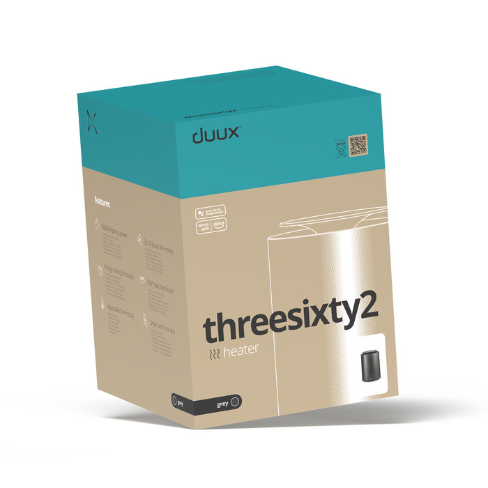 Duux Threesixty 2 Smart Heater Gray verpackung