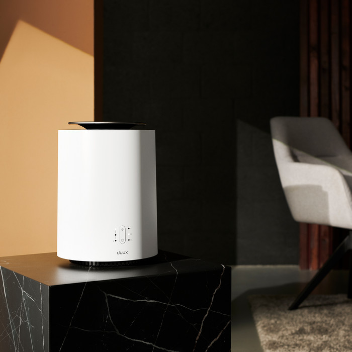 Duux Threesixty 2 Smart Heater Weiß produkt in gebrauch