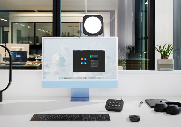Elgato Key Light Neo Black product in use