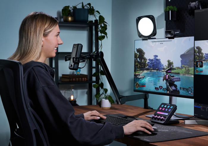 Elgato Key Light Neo Black product in use