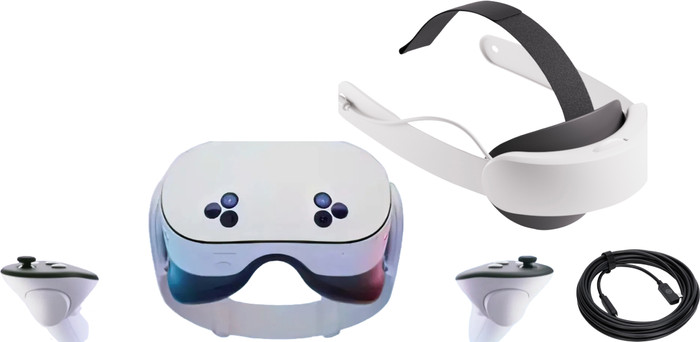 Meta Quest 3s 256GB + BlueBuilt PC Link Cable + Elite Strap with Battery Main Image